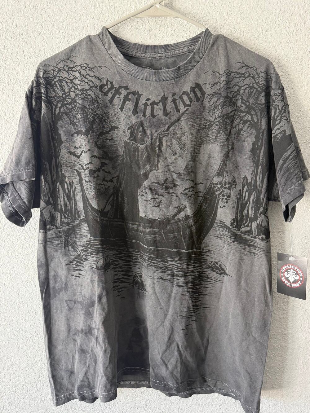 New Affliction Brand men's size L t-shirt